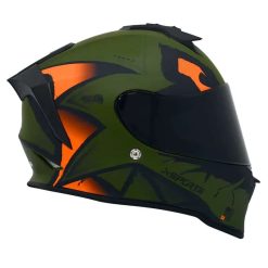 Casco X Sports V151 Armok Verde Naranja Mate21 copia - Punto Llantas 2