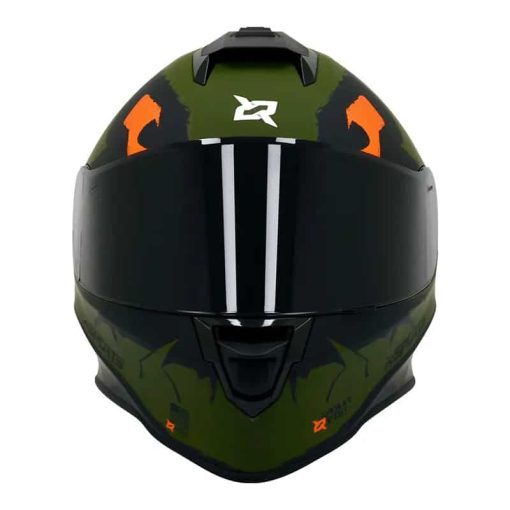 Casco X-Sports V151 Armok Verde Naranja Mate - Image 4