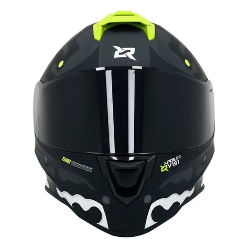 Casco X-Sports V151 Elementi Gris Amarillo Mate - Image 3