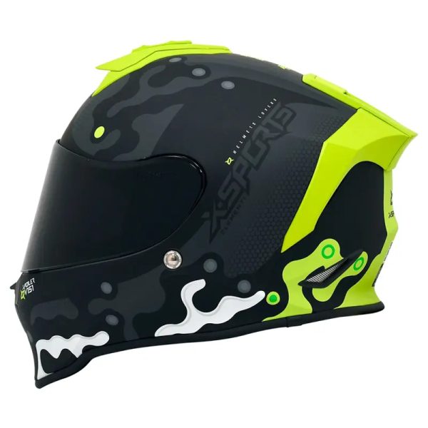Casco X Sports V151 Elementi Gris Amarillo Mate41 Copia 1 - Punto Llantas 1