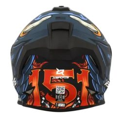 Casco X Sports V151 Evil Azul Mate11 copia - Punto Llantas 2