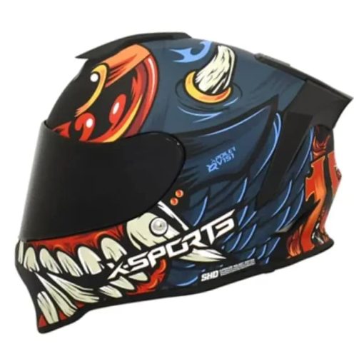 Casco X-Sports V151 Evil Azul Mate