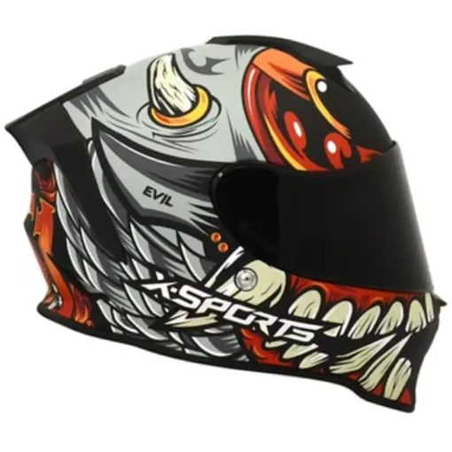 Casco X-Sports V151 Evil Gris Mate