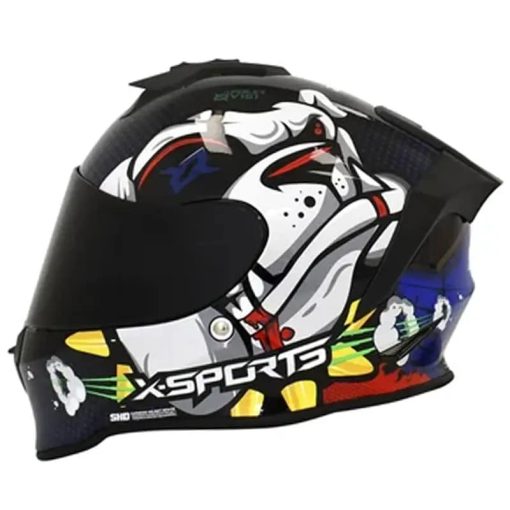 Casco X-Sports V151 Jakob Azul Brillo