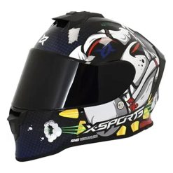 Casco X Sports V151 Jakob Azul Brillo61 copia - Punto Llantas 3