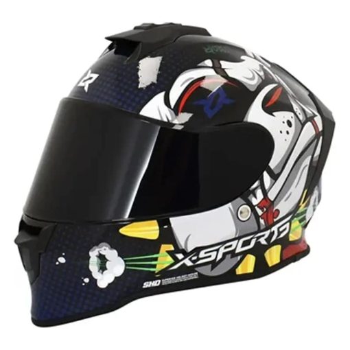 Casco X-Sports V151 Jakob Azul Brillo - Image 4