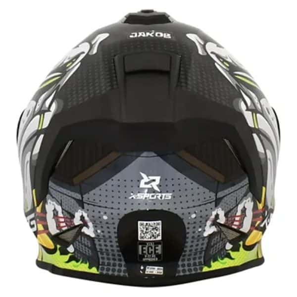 Casco X Sports V151 Jakob Gris Verde Brillo11 Copia - Punto Llantas 5
