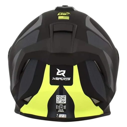 Casco X-Sports V151 Track Amarillo Mate - Image 3