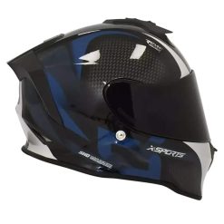 Casco X Sports V151 Track Azul Brillo21 copia - Punto Llantas 1