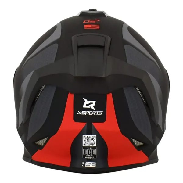 Casco X Sports V151 Track Rojo Mate11 Copia - Punto Llantas 3