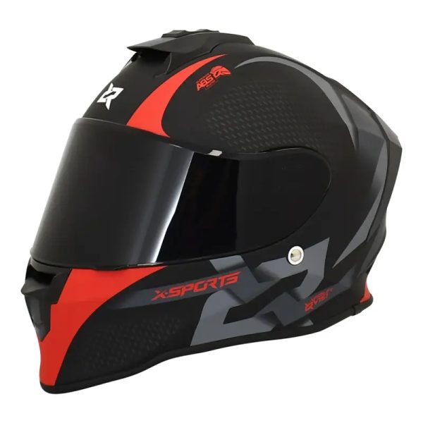 Casco X Sports V151 Track Rojo Mate61 Copia 1 - Punto Llantas 4