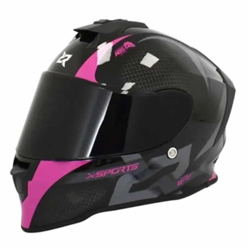 Casco X-Sports V151 Track Rosa Brillo - Image 4