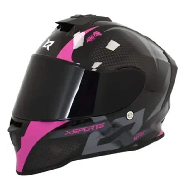 Casco X Sports V151 Track Rosa Brillo61 Copia - Punto Llantas 4