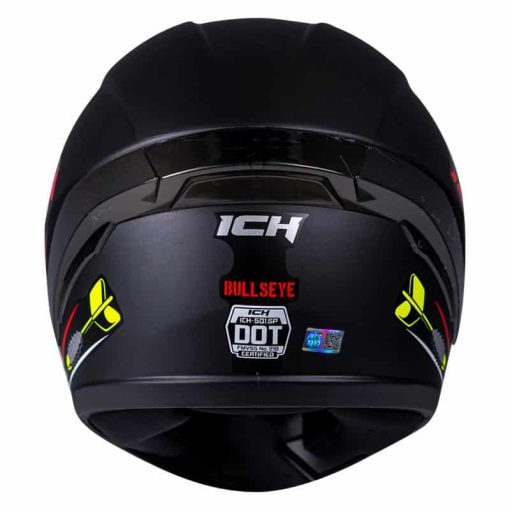 Casco Ich 501Sp Bullseye Negro Mate Rojo - Image 5