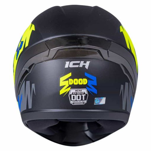 Casco Ich 501Sp Dood Negro Mate Amarillo - Image 3