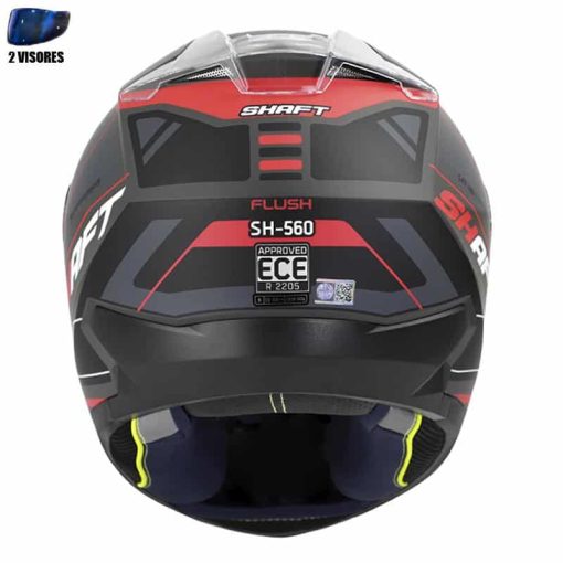 Casco Shaft 560 + Obsequio Flush Gris Mate Rojo - Image 2
