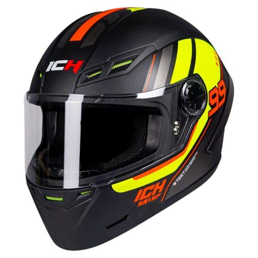 Casco Ich 501Sp Tuss Negro Mate Amarillo - Image 2