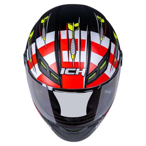 Casco Ich 501Sp Bullseye Negro Mate Rojo - Image 4