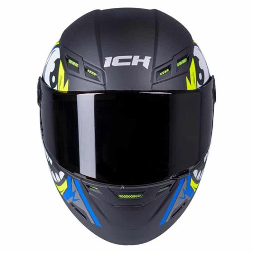 Casco Ich 501Sp Dood Negro Mate Amarillo - Image 4