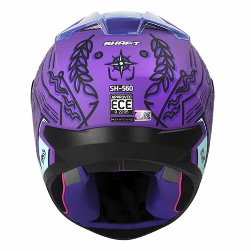 Casco Shaft 560 Marine Morado Turquesa Mate - Image 3