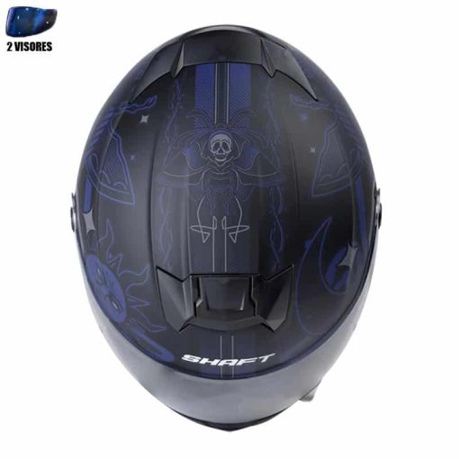 Casco Shaft 502 + Obsequio Blackwork Negro Mate Azul Navy - Image 3