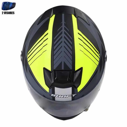Casco Shaft 502 + Obsequio Gaze Negro Mate Amarillo - Image 2