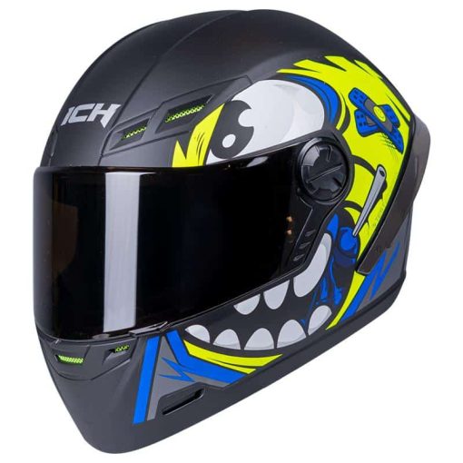 Casco Ich 501Sp Dood Negro Mate Amarillo - Image 2