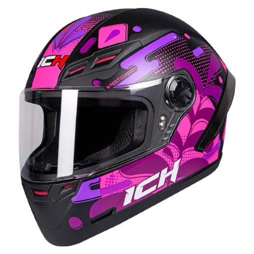 Casco Ich 501Sp Sunflower Negro Mate Fucsia - Image 4