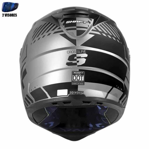 Casco Shaft 502 + Obsequio Crossline Gris Mate Negro - Image 4