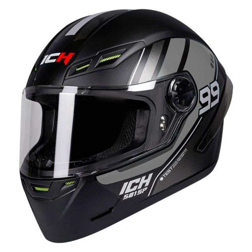 Casco Ich 501Sp Tuss Negro Mate Gris - Image 2