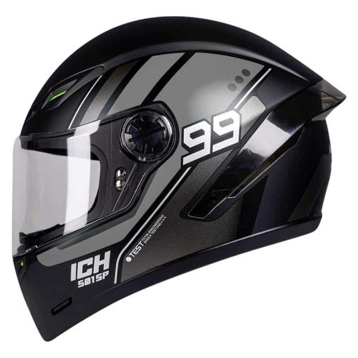 Casco Ich 501Sp Tuss Negro Mate Gris