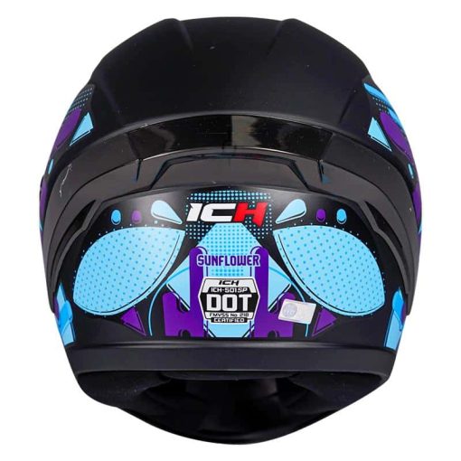 Casco Ich 501Sp Sunflower Negro Mate Azul - Image 3