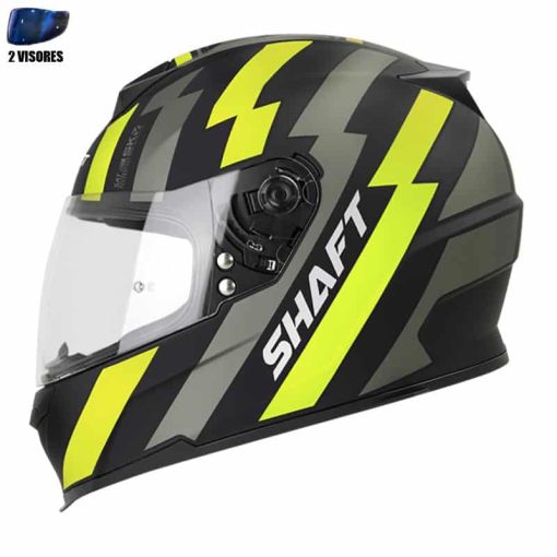 Casco Shaft 502 + Obsequio C-Ray Negro Mate Amarillo