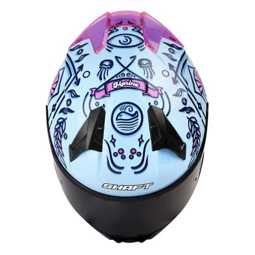 Casco Shaft 560 Marine Azul Fucsia Brillante - Image 3
