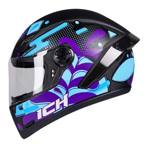 Casco Ich 501Sp Sunflower Negro Mate Azul