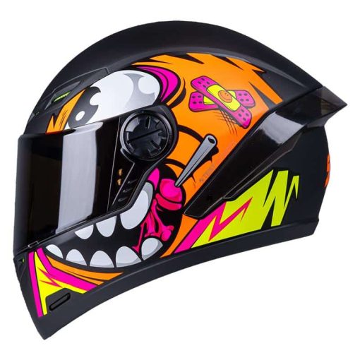 Casco Ich 501Sp Dood Negro Mate Naranja