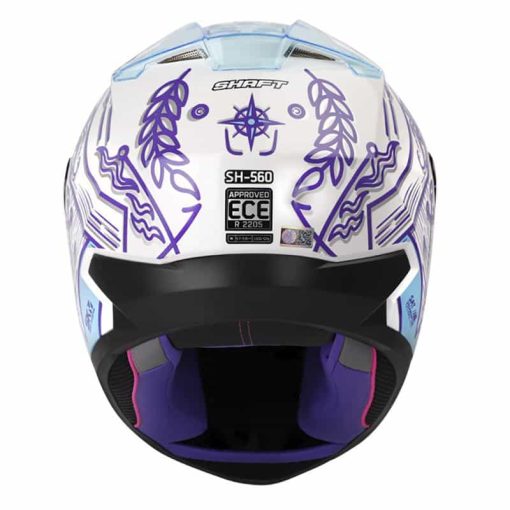Casco Shaft 560 Marine Blanco Azul Brillante - Image 4