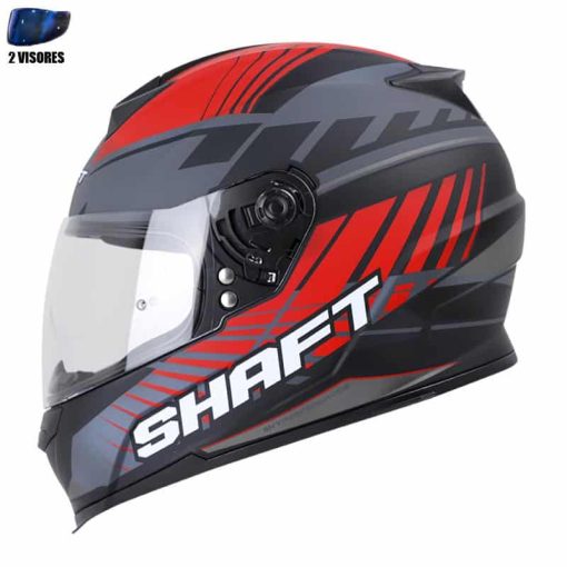 Casco Shaft 502 + Obsequio Gaze Negro Mate Rojo