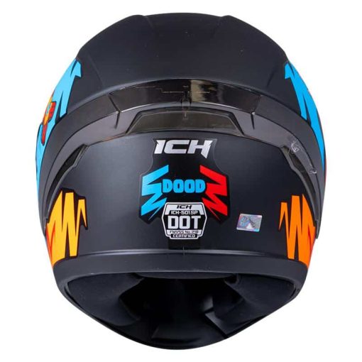 Casco Ich 501Sp Dood Negro Mate Azul - Image 4