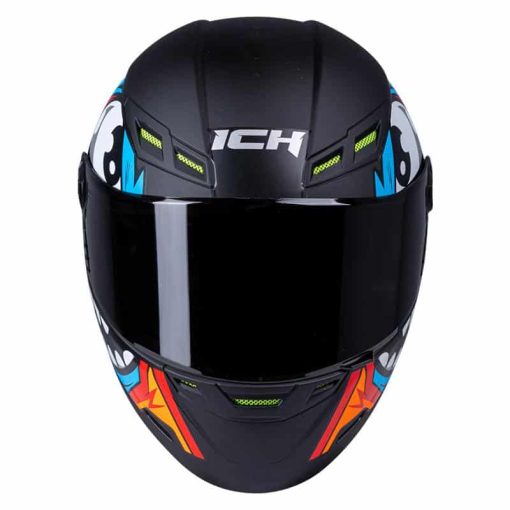 Casco Ich 501Sp Dood Negro Mate Azul - Image 3