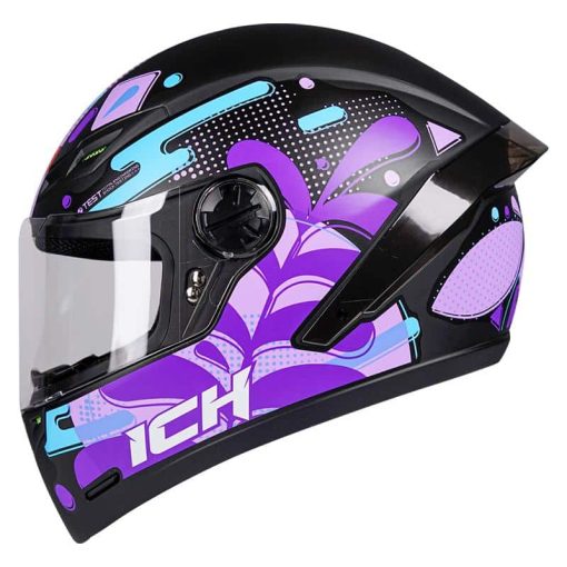 Casco Ich 501Sp Sunflower Negro Mate Morado