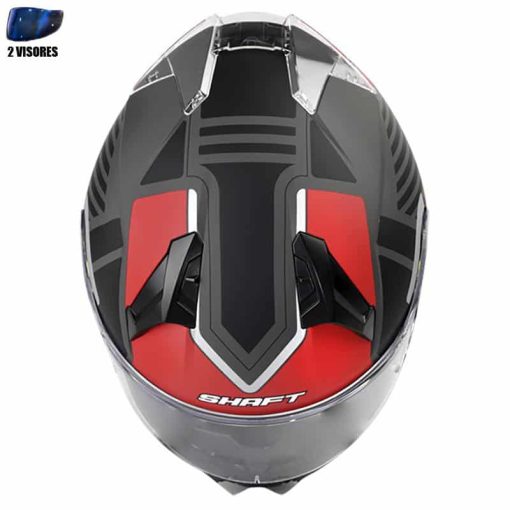 Casco Shaft 560 + Obsequio Cesio Gris Mate Rojo - Image 3