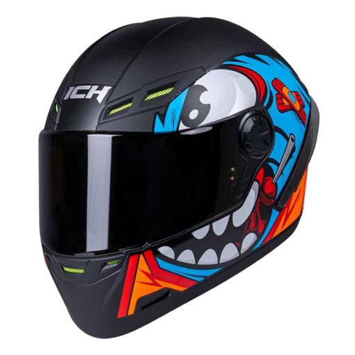 Casco Ich 501Sp Dood Negro Mate Azul - Image 2