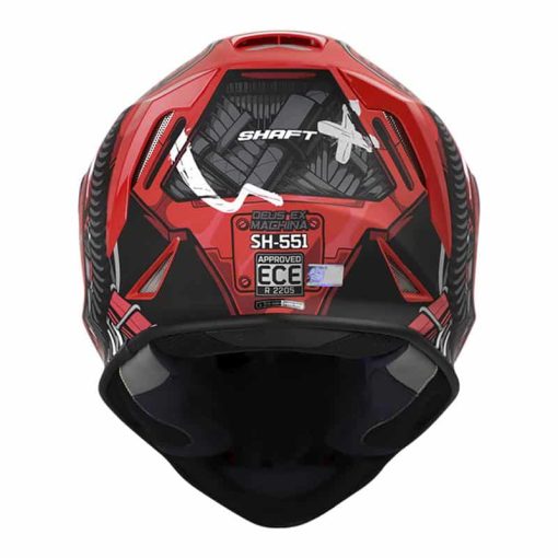 Casco Shaft 551 Deus Ex Machina Rojo Gris - Image 3