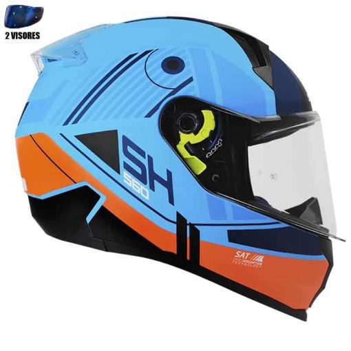 Casco Shaft 560 + Obsequio Viztro Azul Mate Azul - Image 4