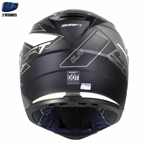 Casco Shaft 502 + Obsequio Olaf Negro Mate Gris - Image 4