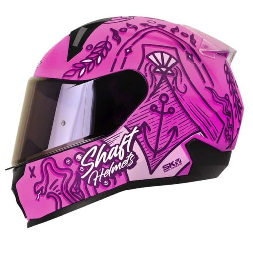 Casco Shaft 560 Marine Fucsia Rosado Mate