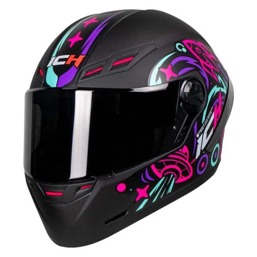 Casco Ich 501Sp Beyond Negro Mate Fucsia - Image 2