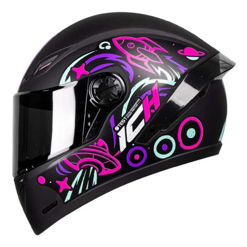 Casco Ich 501Sp Beyond Negro Mate Fucsia