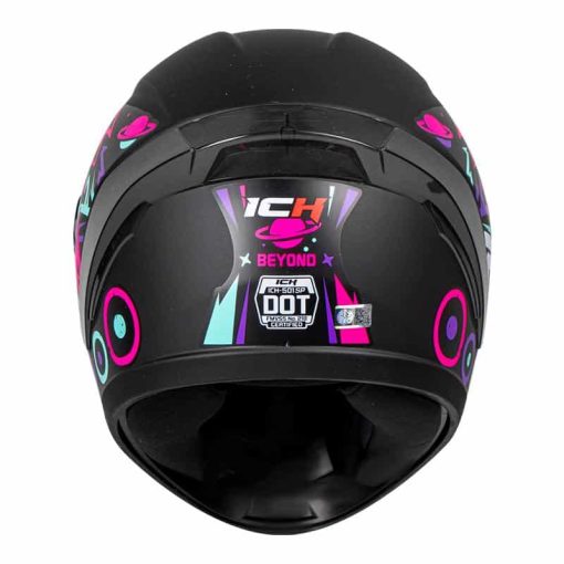 Casco Ich 501Sp Beyond Negro Mate Fucsia - Image 4